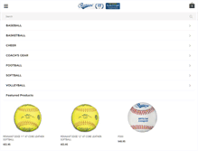 Tablet Screenshot of pennantsports.com